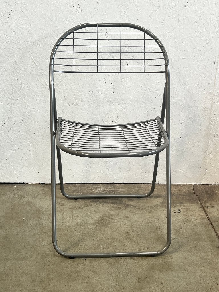 Vintage Grijze Åland klapstoel, Niels Gammelgaard IKEA, Gebruikt, Vintage, IKEA, Design, MCM, Midcentury, Onbekend, Ophalen of Verzenden