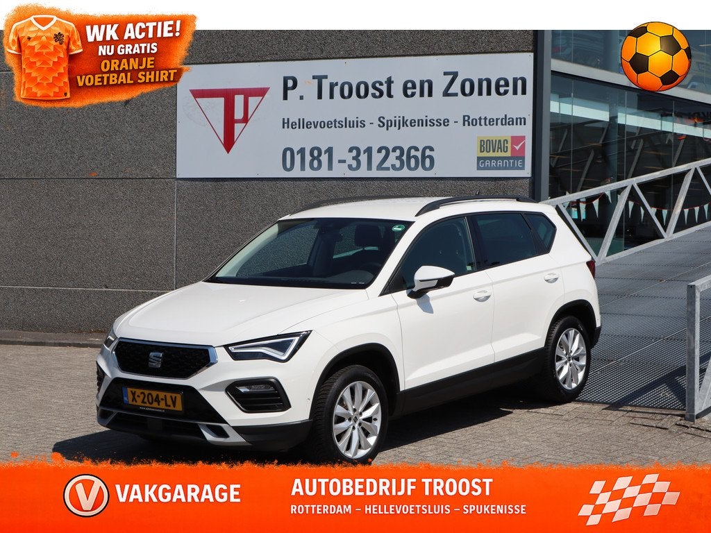 SEAT Ateca 1.5 TSI Style Business Trekhaak/Apple carplay/Par, Auto's, Seat, Voorwielaandrijving, 12 maanden, Stof, 4 cilinders