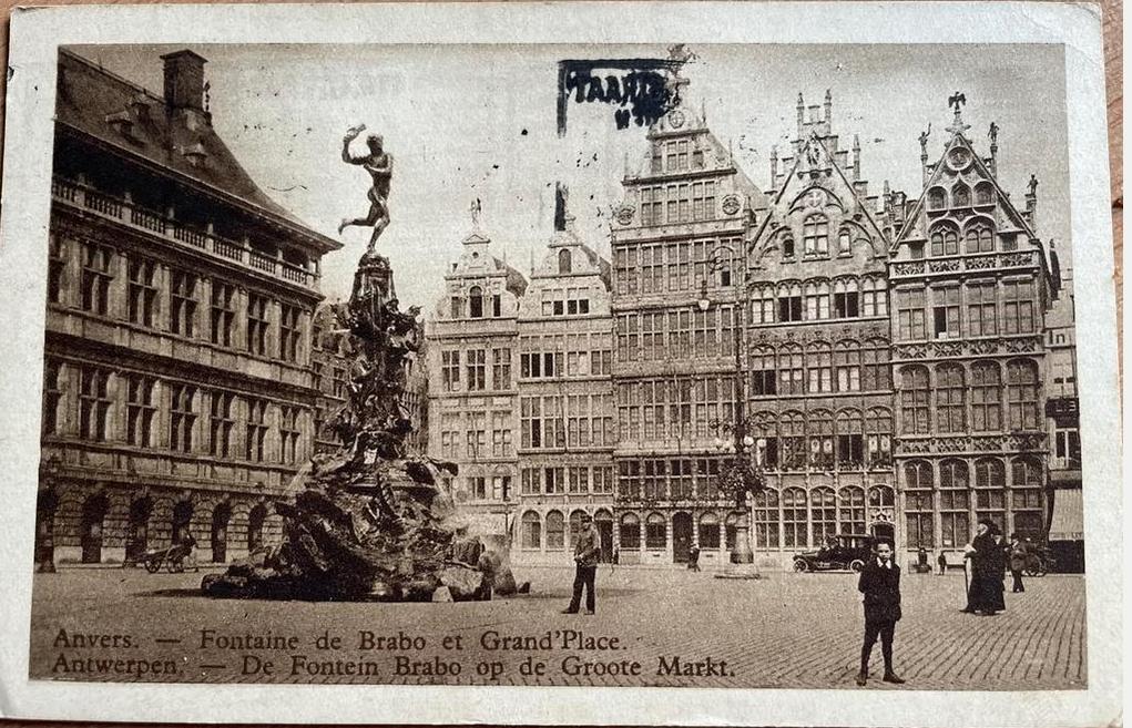 Mooie ansichtkaart Antwerpen - Grote Markt 1931, Verzamelen, Ophalen of Verzenden, 1920 tot 1940, Gelopen, Antwerpen