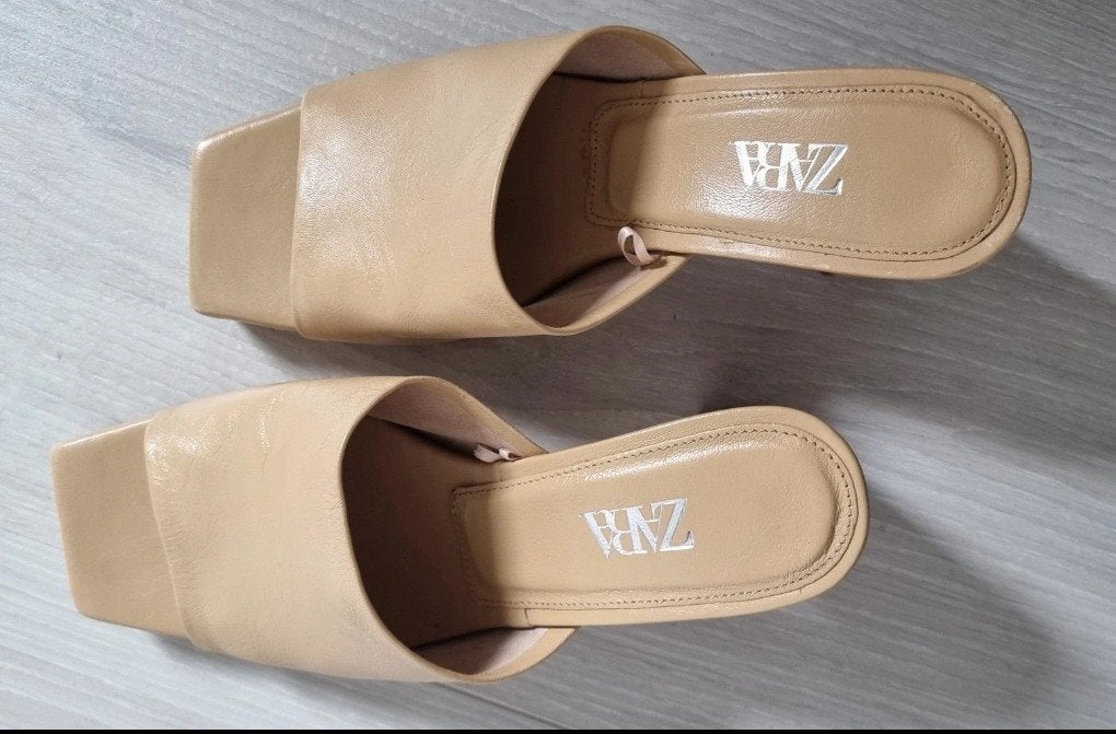 Zara sandalen, Nieuw, Zara, Beige, Sandalen of Muiltjes