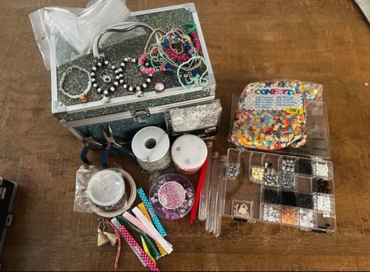 Grote Kralen & Sieraden Materialen Set - DIY Sieraden Maken, Hobby en Vrije tijd, Ophalen of Verzenden, Zo goed als nieuw, Overige typen