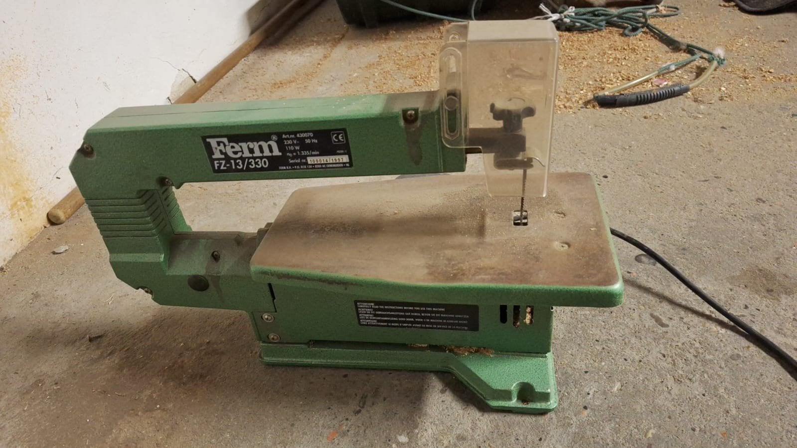 Ferm figuurzaagmachine, Doe-het-zelf en Verbouw, Gereedschap | Zaagmachines, Ophalen, Gebruikt, 30 tot 70 mm, Figuurzaag
