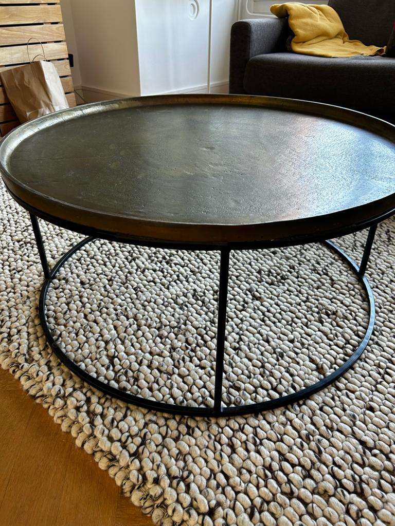Ronde tafel Loods5 Lifestyle, zo goed als nieuw, Huis en Inrichting, Tafels | Salontafels, Ophalen, 100 tot 150 cm, Rond, 50 tot 100 cm