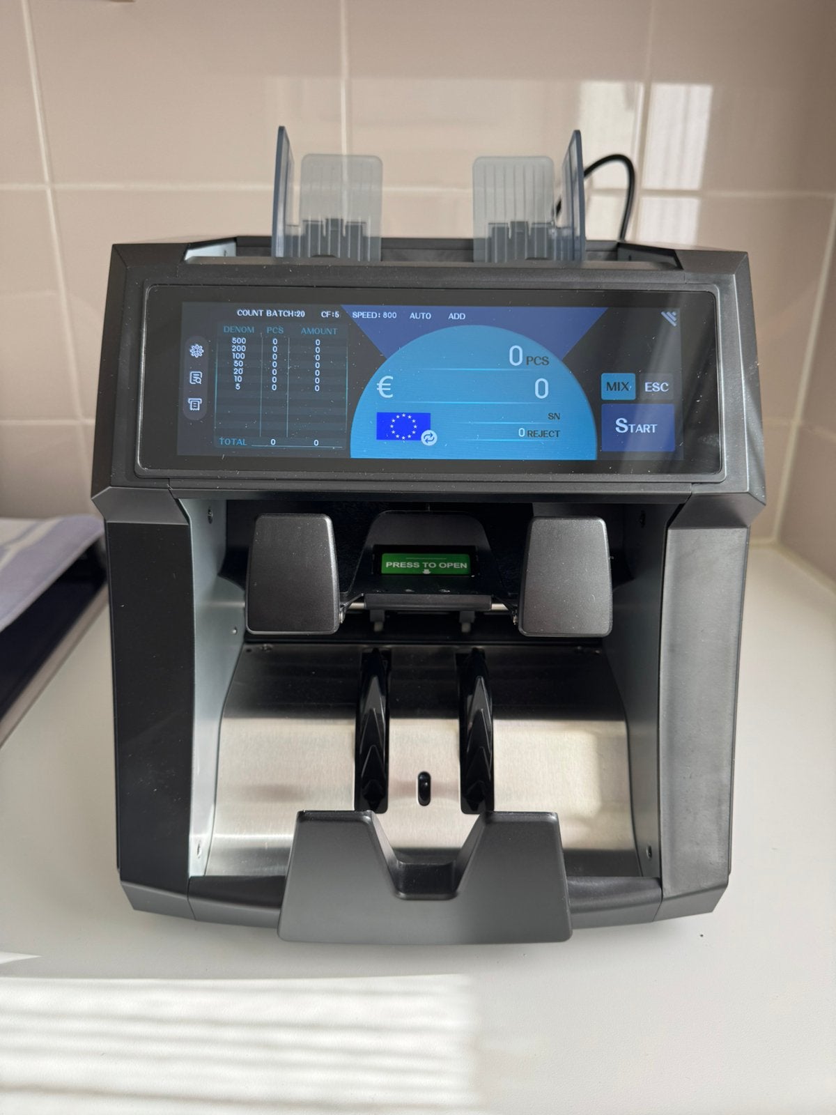 Geldtelmachine (met ingebouwde printer), Postzegels en Munten, Ophalen of Verzenden, Sorteermachine of Telmachine