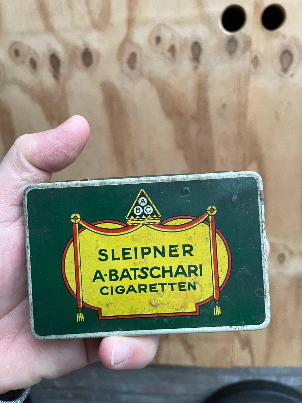 Batschari sleipner sigaretten blikje, Ophalen of Verzenden, Zo goed als nieuw, Overige