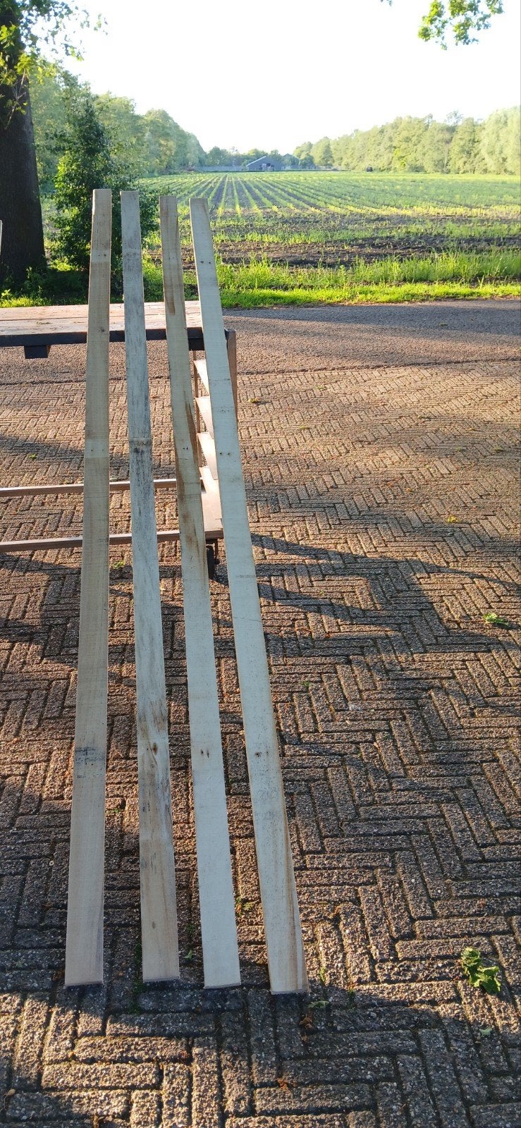 18 stuks latten van 2.85 en 10 stuks van 2.30 lang, Ophalen, Minder dan 25 mm, Plank, Minder dan 200 cm