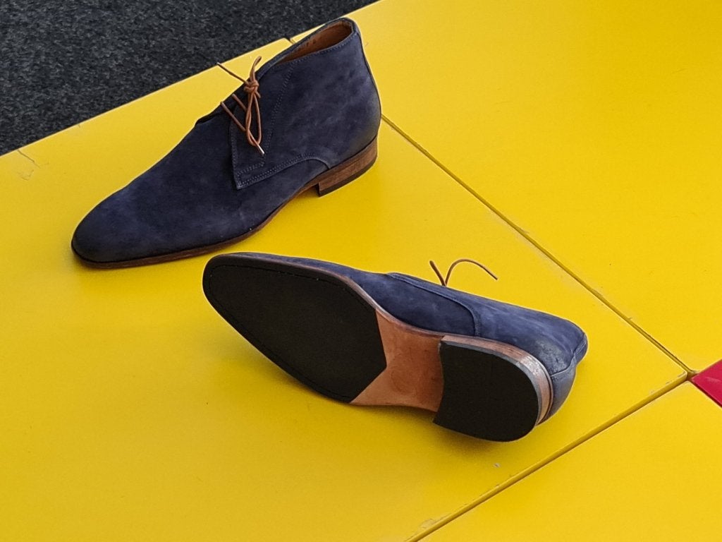 Nieuw GREVE Suede half hoog schoenen met blauwe kleur 40, Ophalen, Blauw, Nieuw, Greve