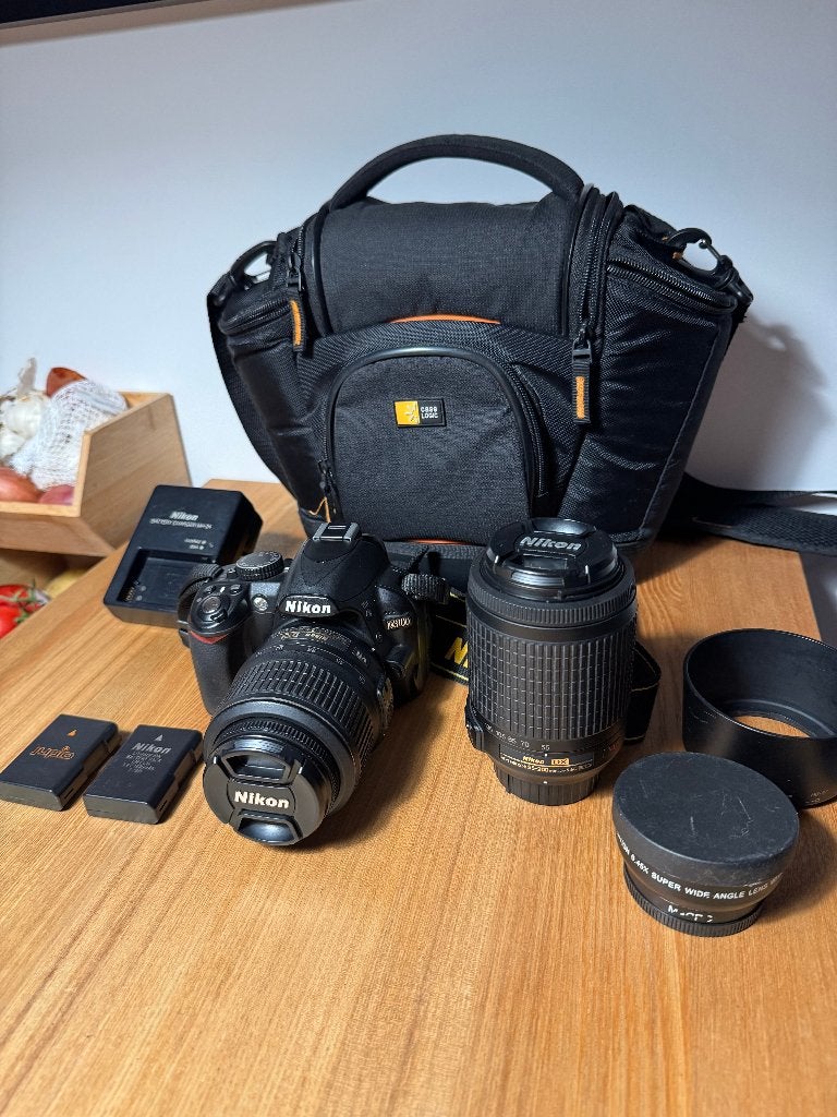 Complete Nikon D3100 Starter Set, Ophalen, Beeldstabilisatie, Gebruikt, Spiegelreflex