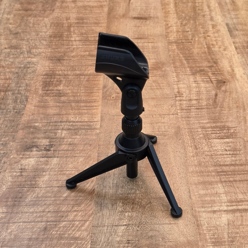 Shure Microfoonhouder Met Opvouwbaar Desktopstatief, Muziek en Instrumenten, Standaards, Ophalen of Verzenden, Zo goed als nieuw