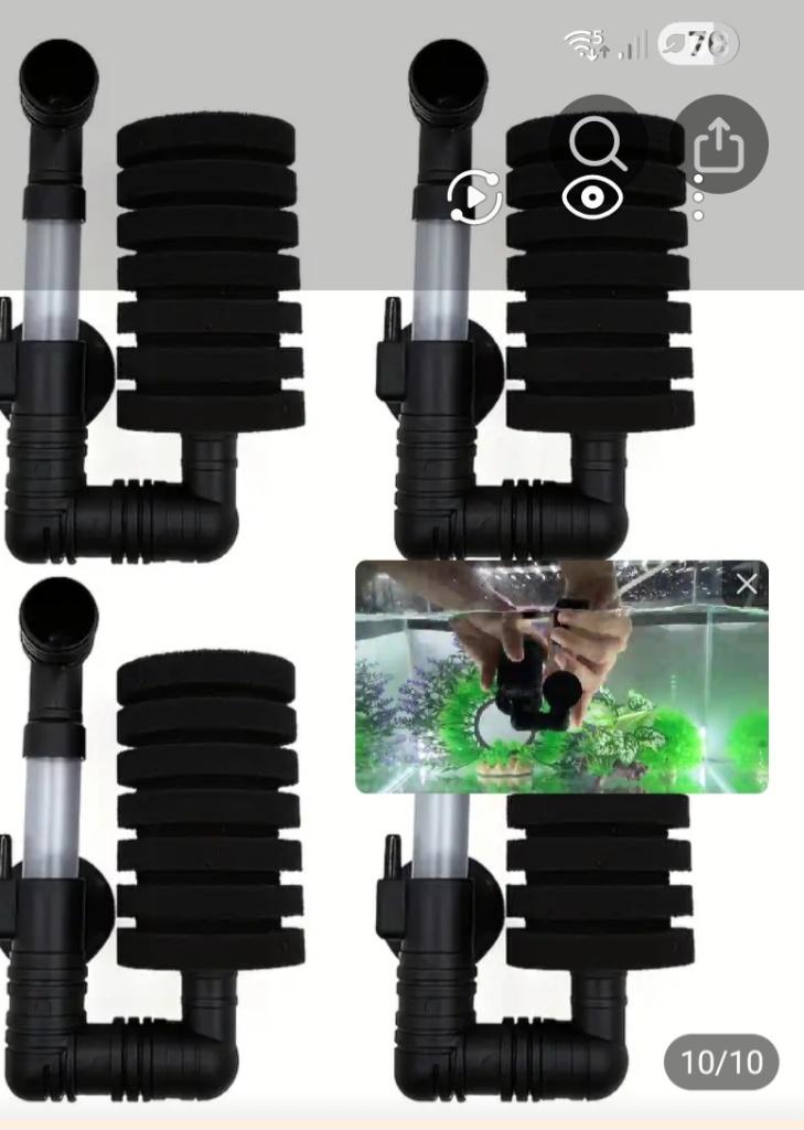 Filter, Overige typen, Zoetwatervis