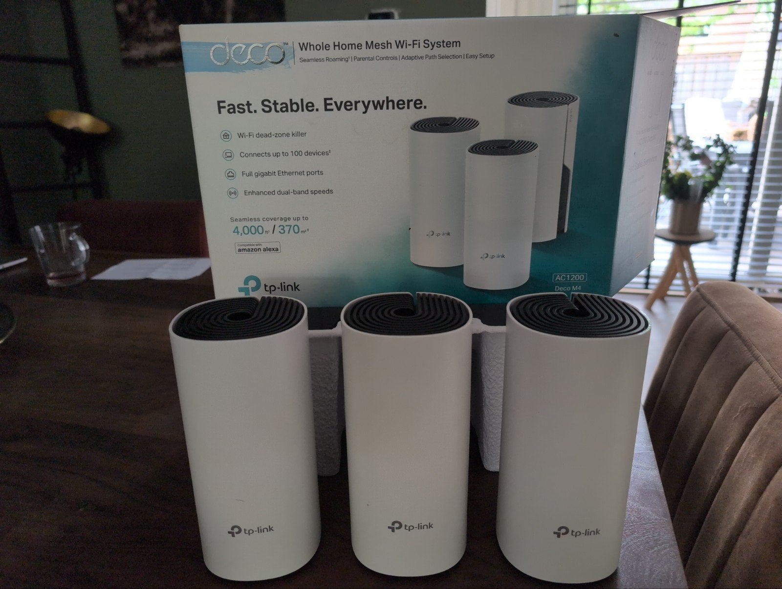 TP-Link AC1200 Deco M4 Mesh Wi-Fi Systeem (3-pack), Computers en Software, Ophalen of Verzenden, Zo goed als nieuw, TP-Link Deco