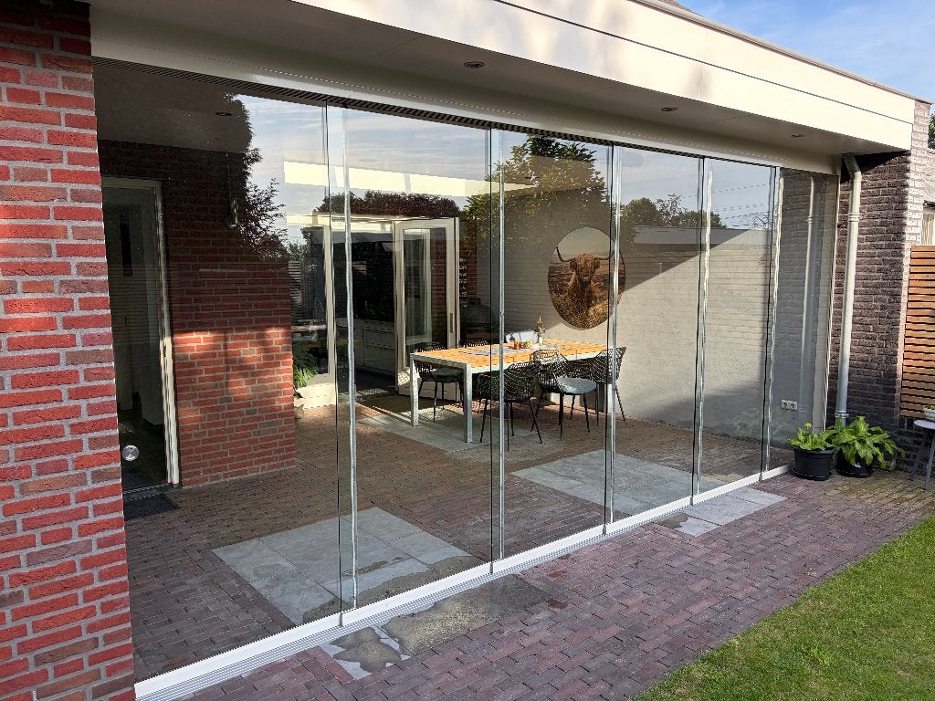 Glazen schuifwand, Ophalen, Zo goed als nieuw, Serre