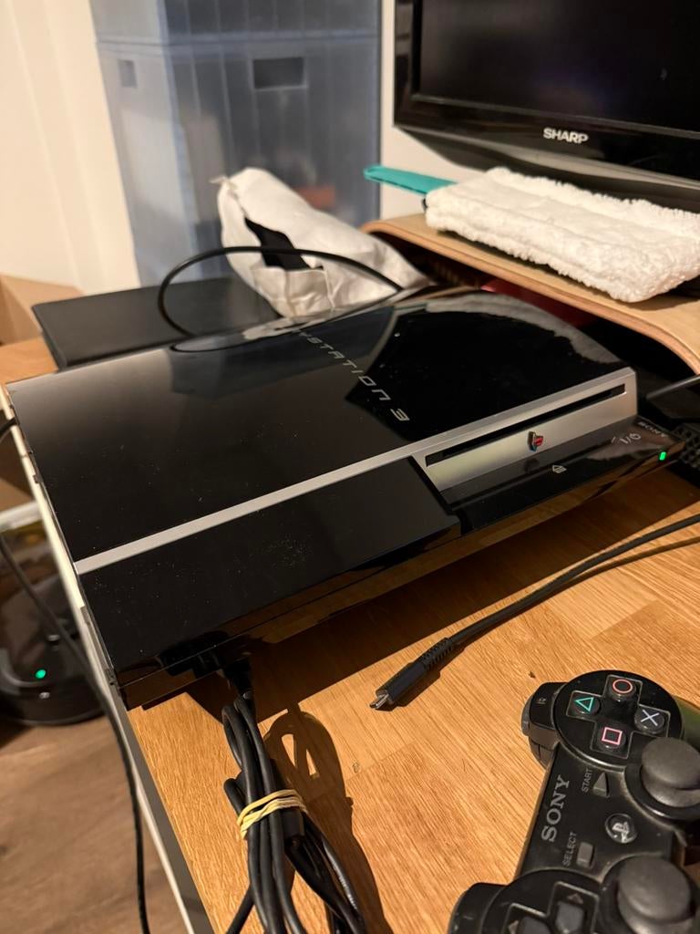 PlayStation 3 met spellen en 2 controllers., Spelcomputers en Games, Spelcomputers | Sony PlayStation 3, Ophalen of Verzenden