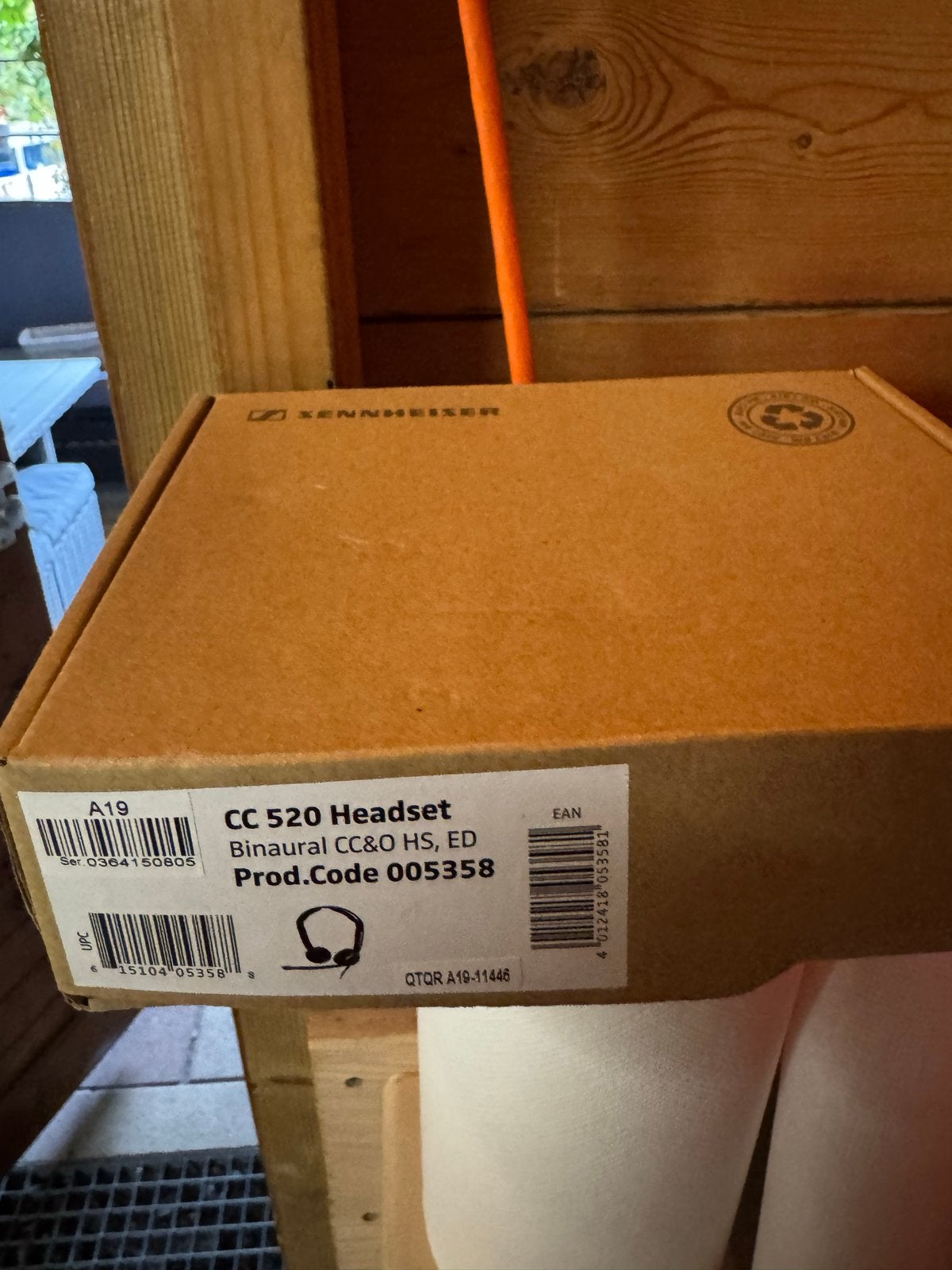 Sennheiser CC 520 Headset met extra dopjes en kabels, Sennheiser, Nieuw, Ophalen of Verzenden, Inklapbare microfoon