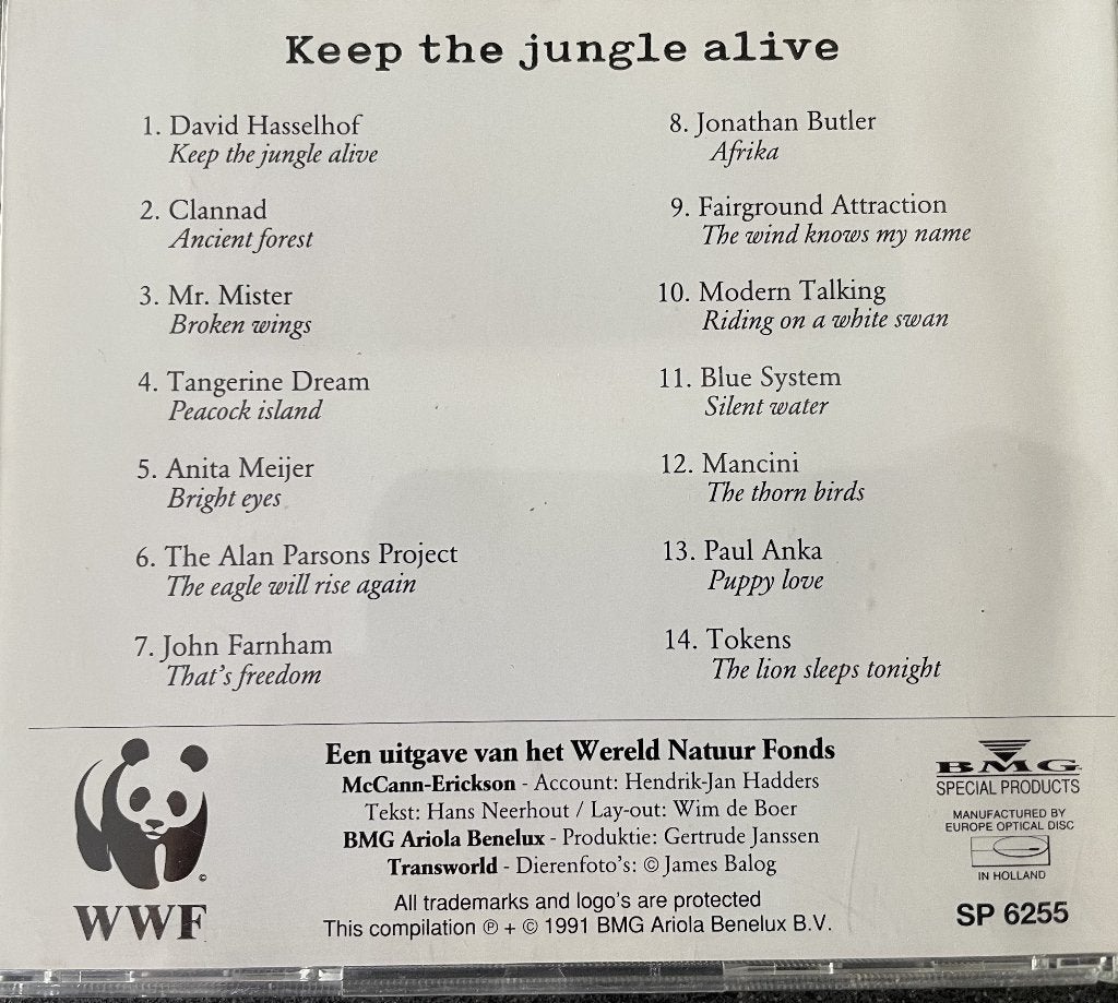 CD: Keep the jungle alive, Ophalen of Verzenden, Zo goed als nieuw