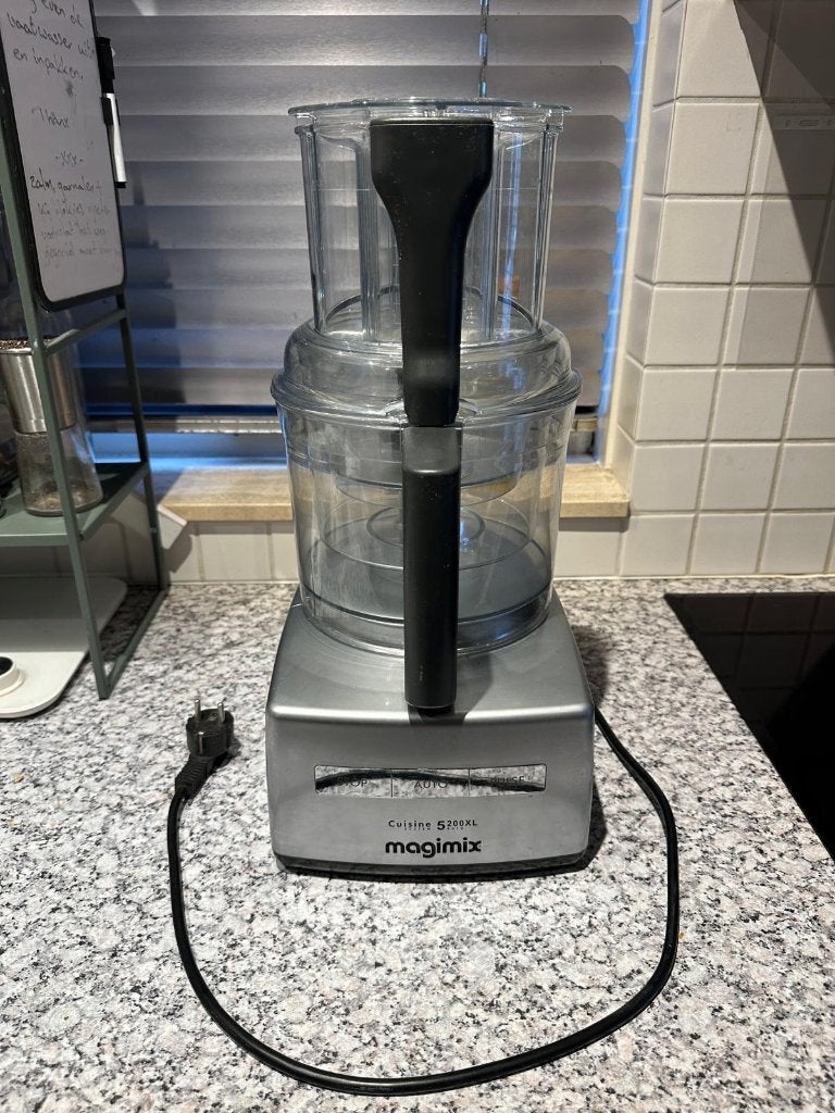 Magimix 5200 XL foodprocessor compleet met accessoires, 3 tot 4 liter, Ophalen, Gebruikt, 1 snelheid