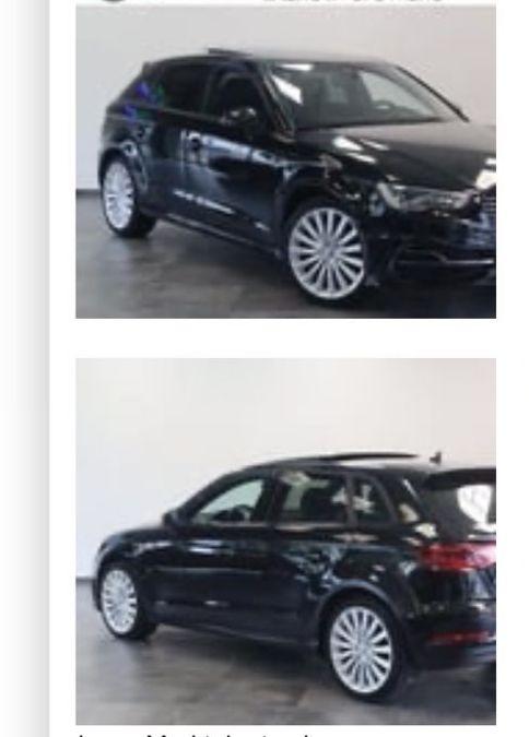 Audi A3 1.4 Tfsi 204pk E-tron Phev S Tronic 2015 Zwart, Auto's, Audi, Zwart, 4 cilinders, Leder en Stof, Zwart