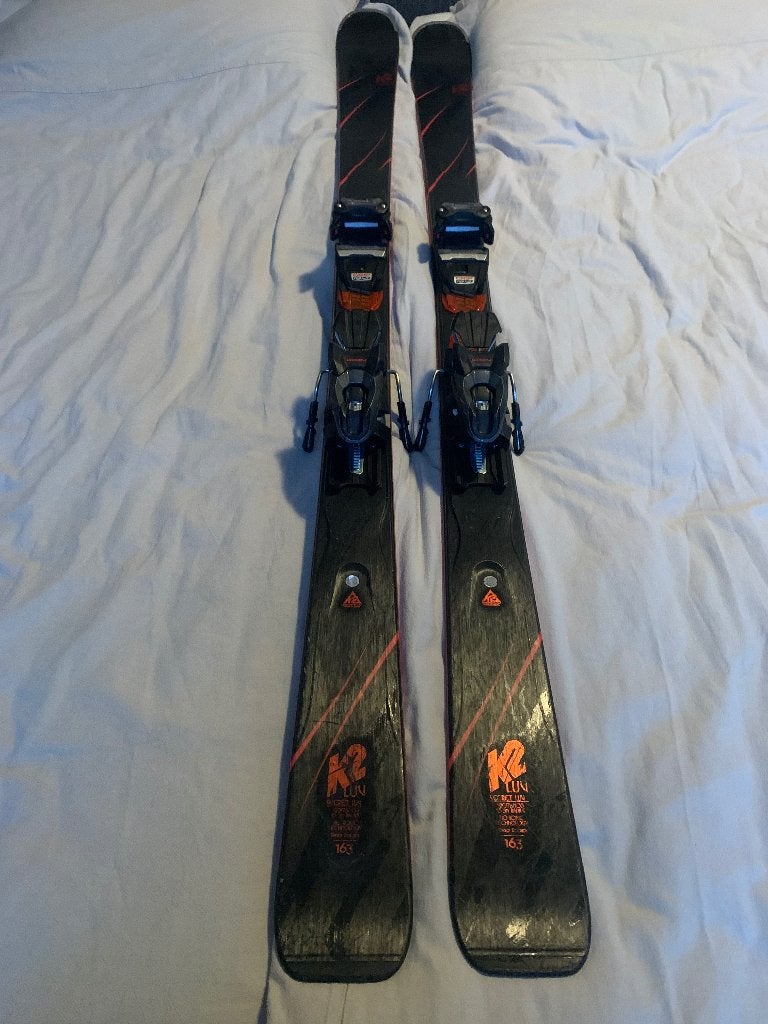 K2 dames ski’s Secret Luv (163), 160 tot 180 cm, Gebruikt, Carve, Skiën