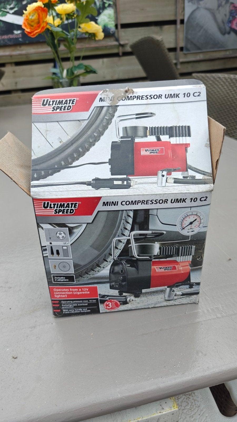 Ultimate Speed Mini Compressor UMK 10 C2, Ophalen, 10 bar of meer, Zo goed als nieuw, Minder dan 200 liter/min