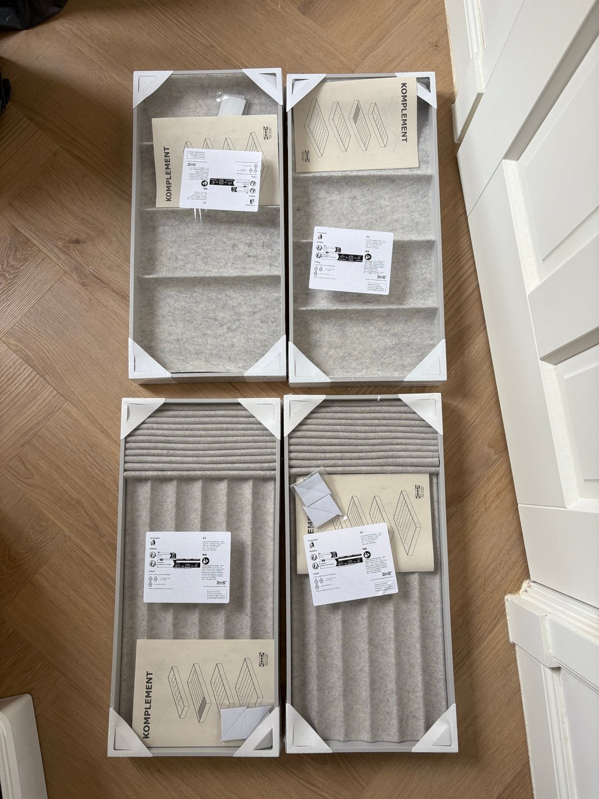 IKEA KOMPLEMENT lade-inzetstukken (4 stuks), Huis en Inrichting, Ophalen, Nieuw