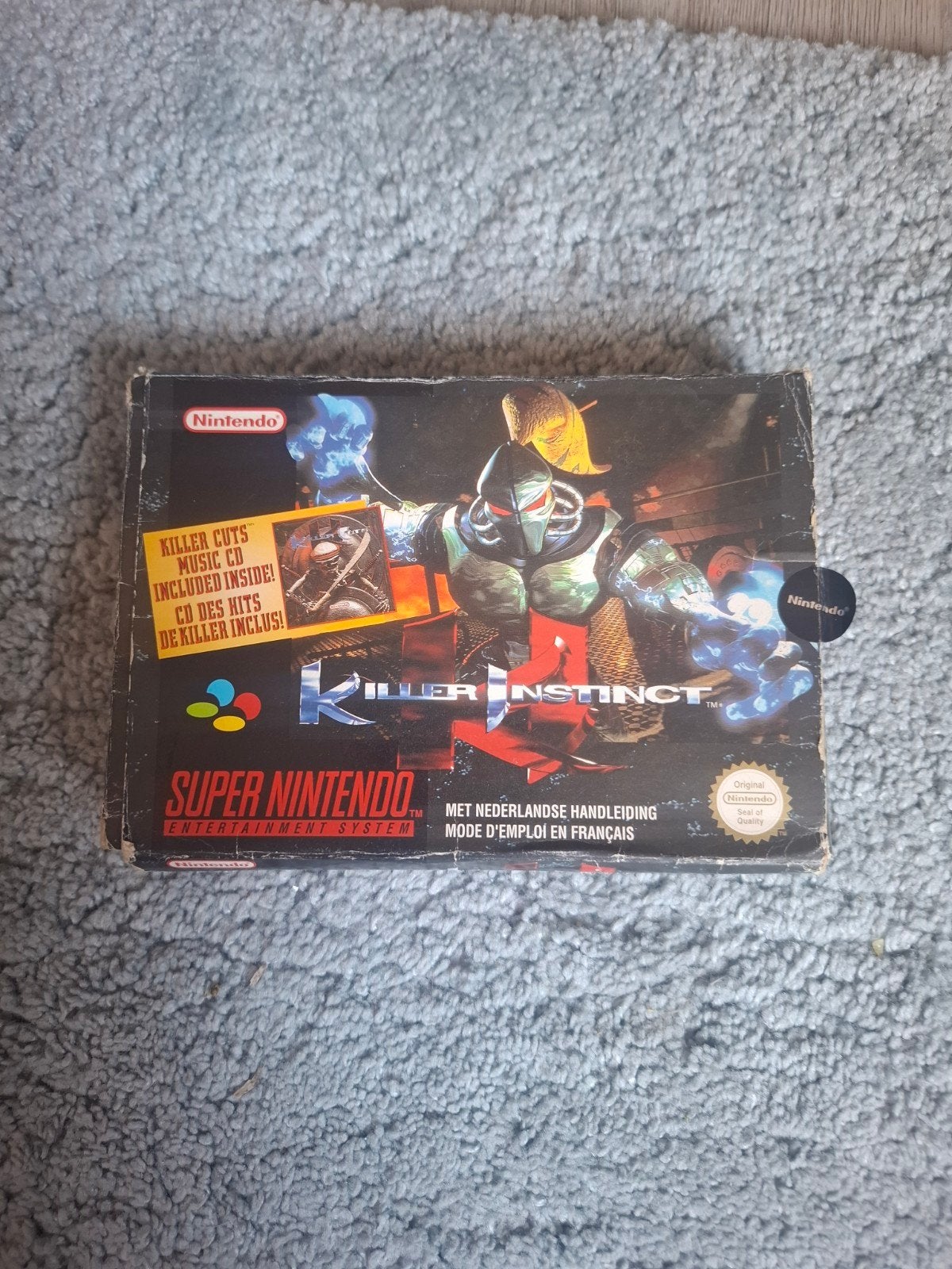 Killer Instinct SNES - Alleen doos en inlay, Spelcomputers en Games, Games | Nintendo Super NES, Ophalen, Gebruikt, Vechten, 2 spelers