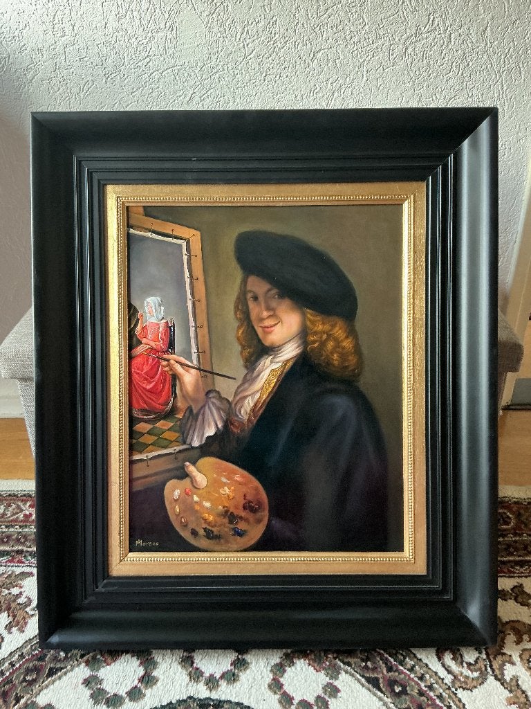 Vermeer schilderd " het glas wijn ", Ophalen