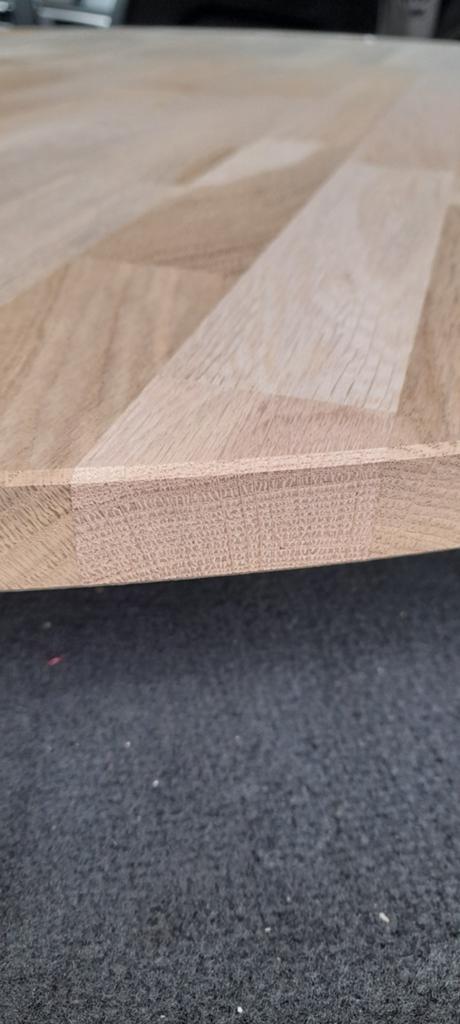 Nieuw eiken tafelblad rond 120 cm, Huis en Inrichting, Tafels | Eettafels, Rond, Nieuw, Ophalen of Verzenden, 100 tot 150 cm