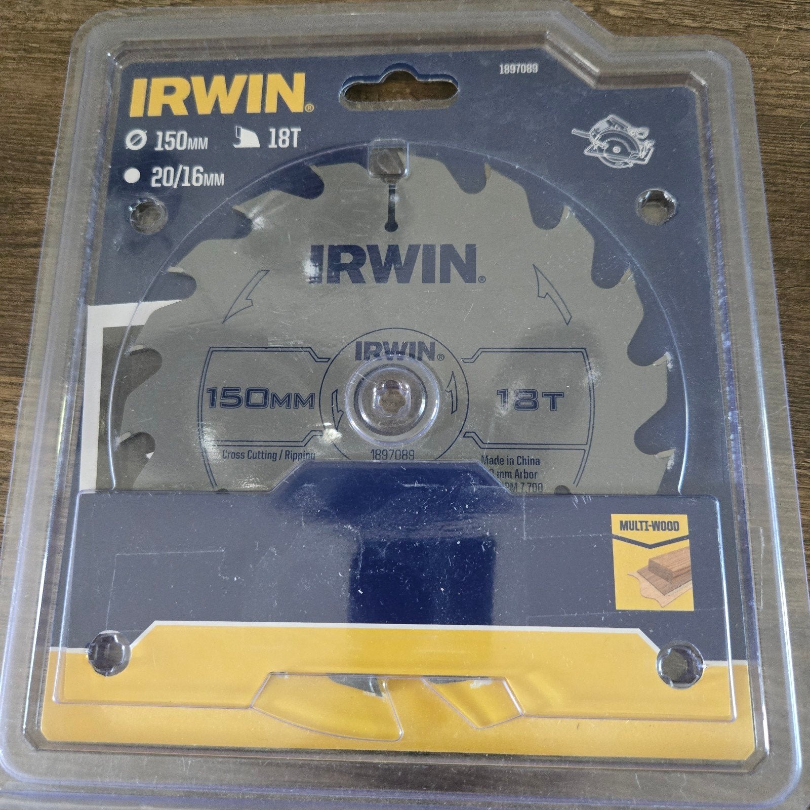 IRWIN Cirkelzaagblad 150mm 18T - Nieuw, Doe-het-zelf en Verbouw, Gereedschap | Zaagmachines, Cirkelzaag, 70 mm of meer, Nieuw