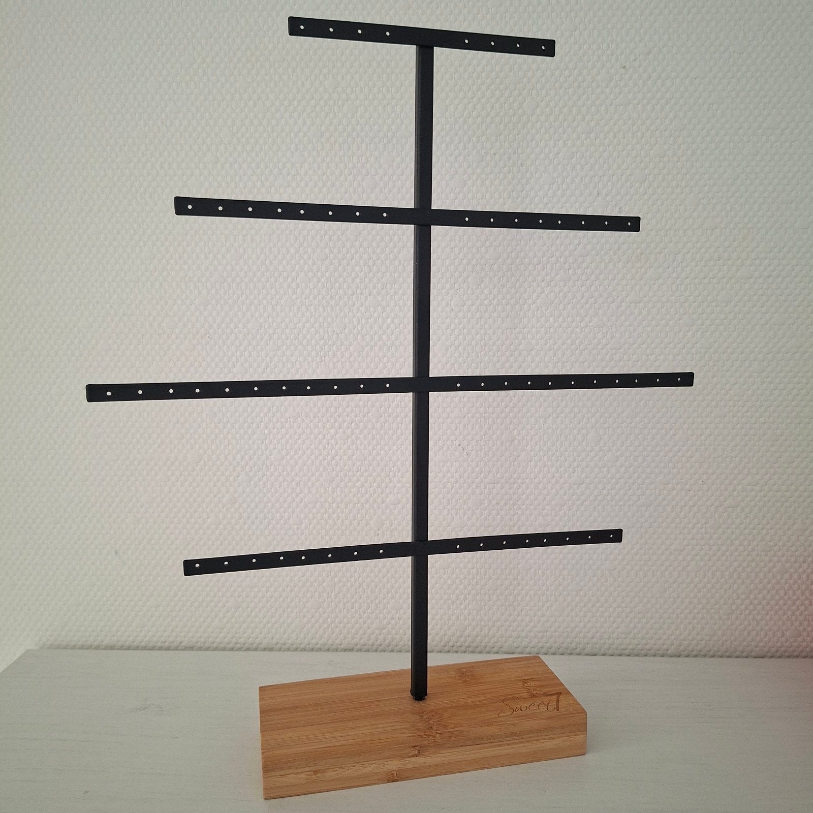 Oorbellen rek/sieradenrek Zwart, Ophalen of Verzenden, Zo goed als nieuw
