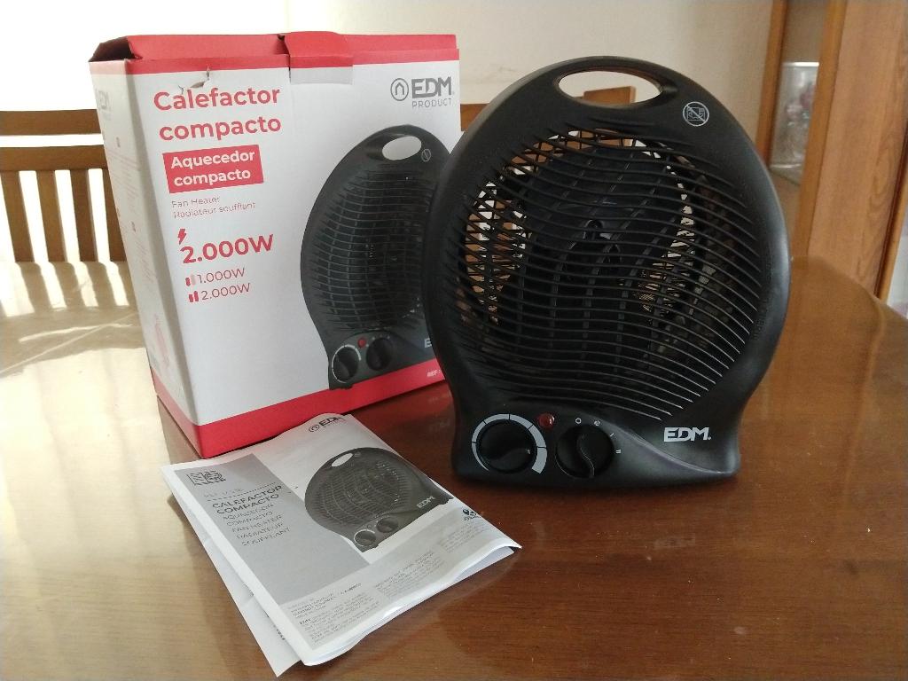 Electrische ventilator kachel 2000 watt EDM 07128, Huis en Inrichting, Kachels, Overige soorten, Elektrisch, Ophalen of Verzenden