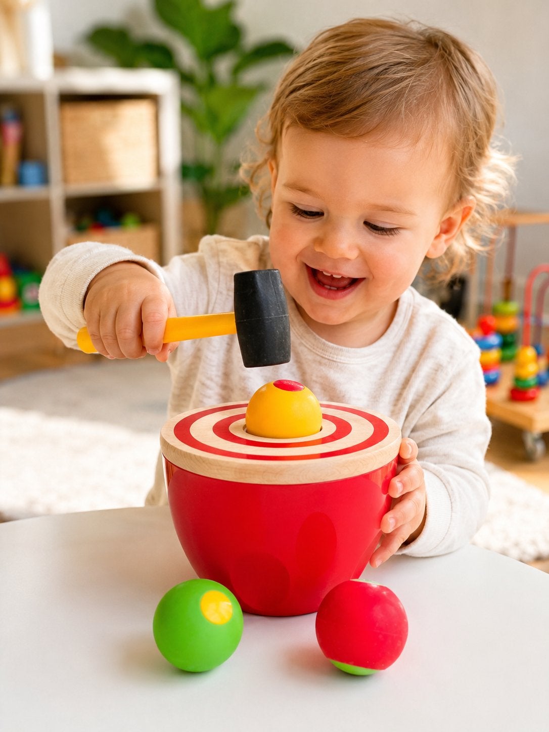 Brio bal- en hamerspel, Kinderen en Baby's, Ophalen of Verzenden, Gebruikt, Overige typen