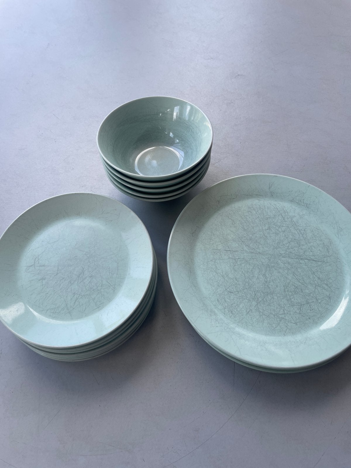 Ikea servies zee blauw: kommen en borden, Ophalen, Gebruikt, IKEA, Overige stijlen