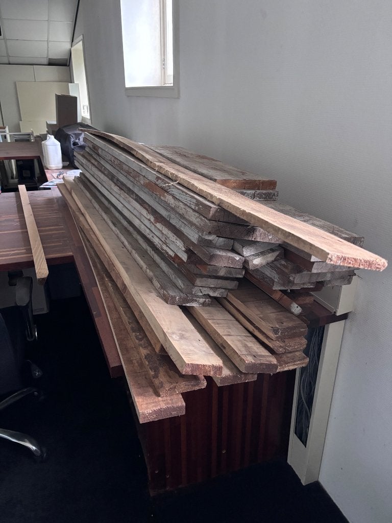 Stapel hout (steiger), Ophalen, Gebruikt, 25 tot 50 mm, 200 tot 250 cm