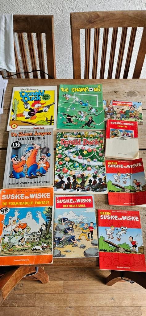 Diverse stripboeken: Suske en Wiske, Donald Duck en meer, Meerdere stripboeken, Ophalen of Verzenden, Gelezen, Willy Vandersteen, Walt Disney