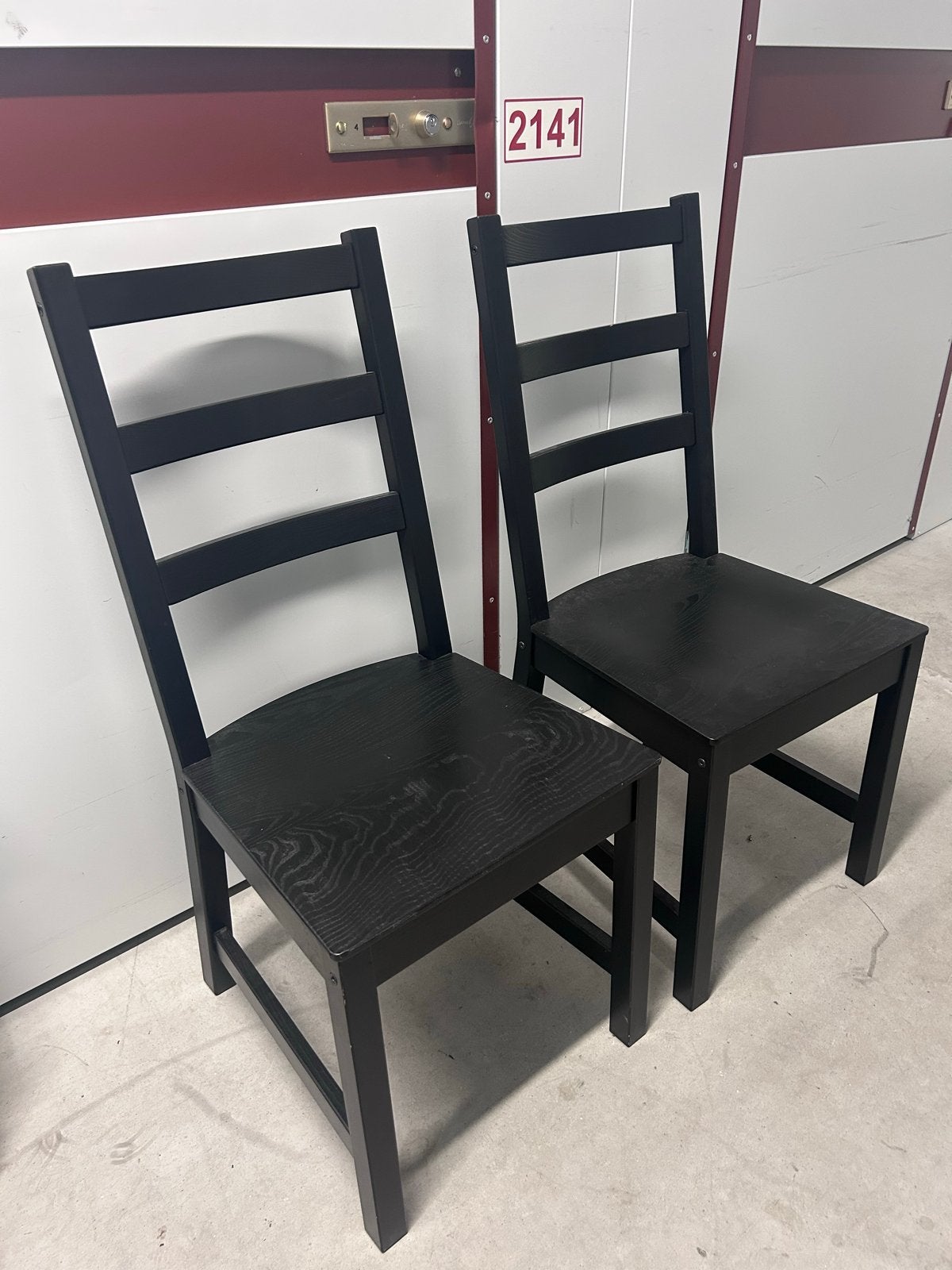 IKEA NORDVIKEN Stoel - Zwart 2x, Ophalen, Gebruikt, Twee, Zwart