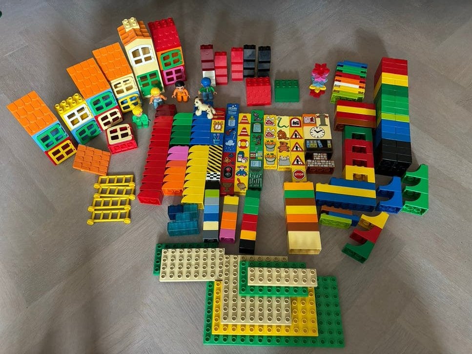 Grote partij LEGO Duplo blokken en figuren, Kinderen en Baby's, Speelgoed | Duplo en Lego, Ophalen of Verzenden, Gebruikt, Duplo