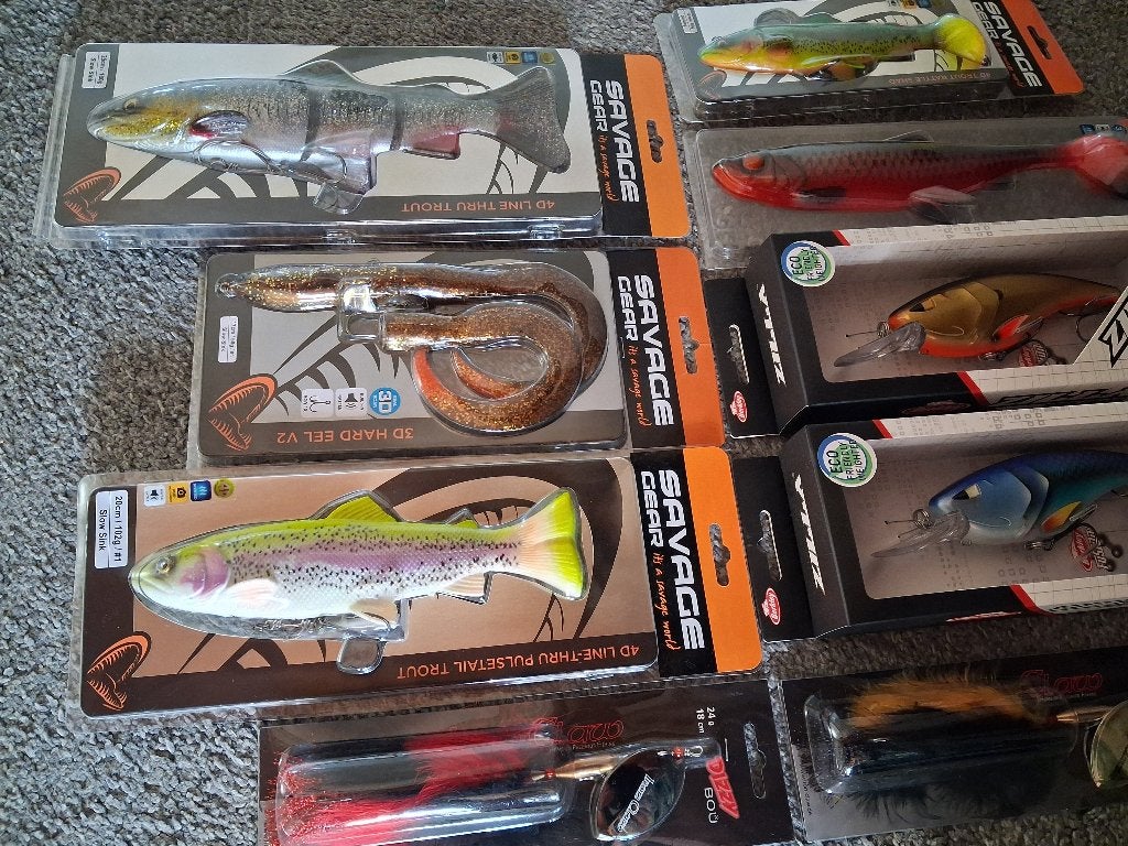 Set met groot kunstaas voor snoek, Tinstraat, Nieuw, Ophalen of Verzenden, Info@purefishing.com