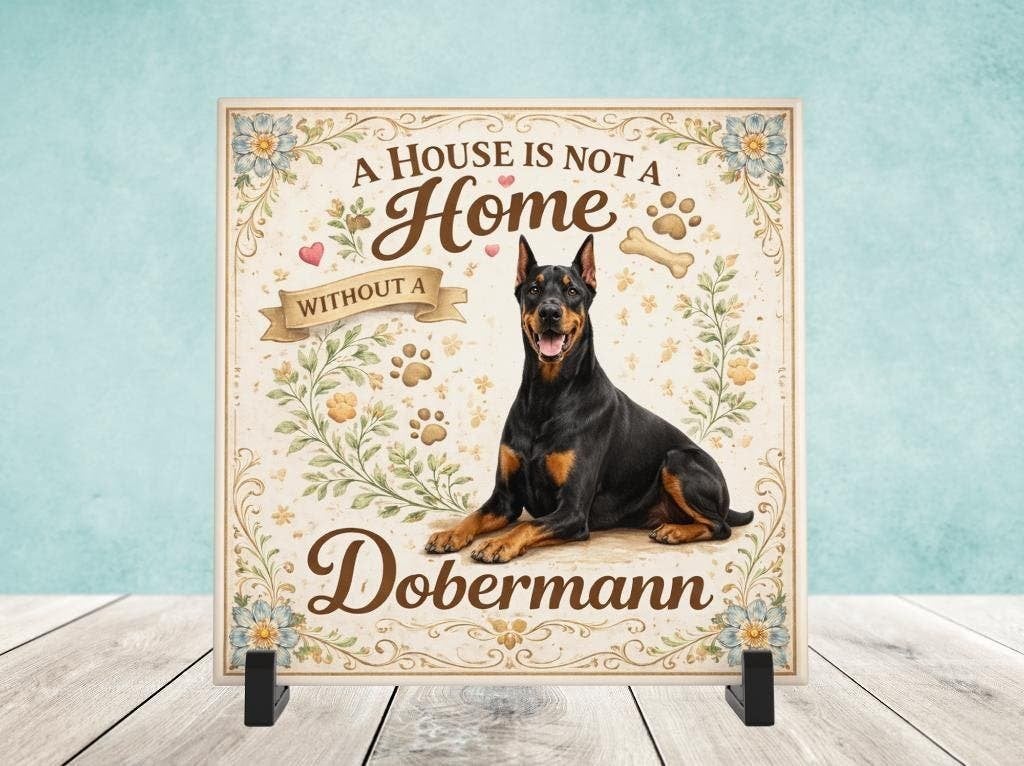 A House is not a Home Without a Dobermann - Tegel, Verzenden, Nieuw