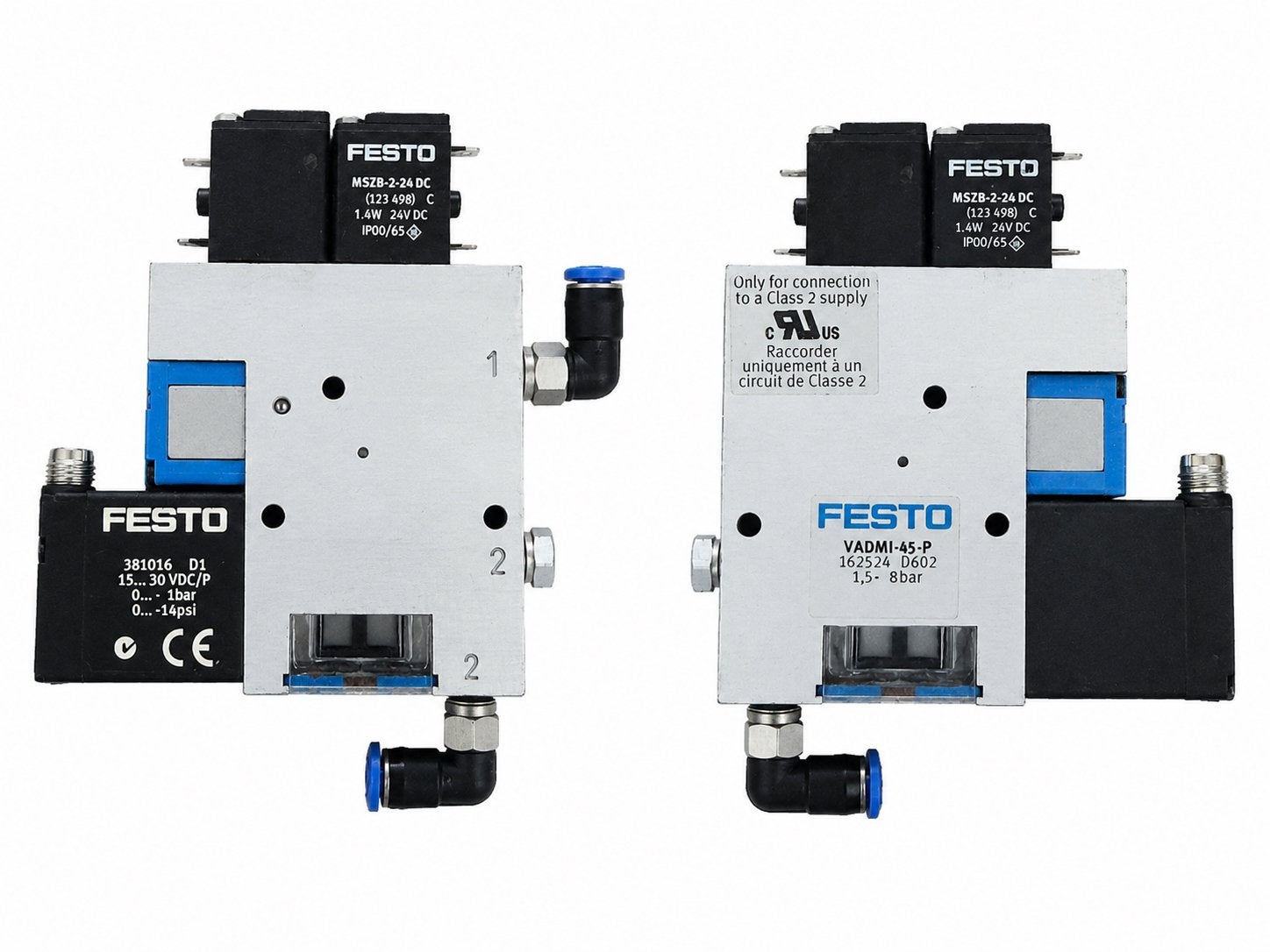 Festo VADMI-45-P Vacuümgenerator met Drukschakelaar – 24V DC, Ophalen of Verzenden, Zo goed als nieuw