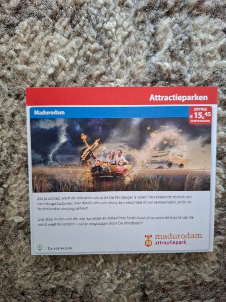 Madurodam €15,45 per persoon, Drie personen of meer, Kortingsbon, Overige typen