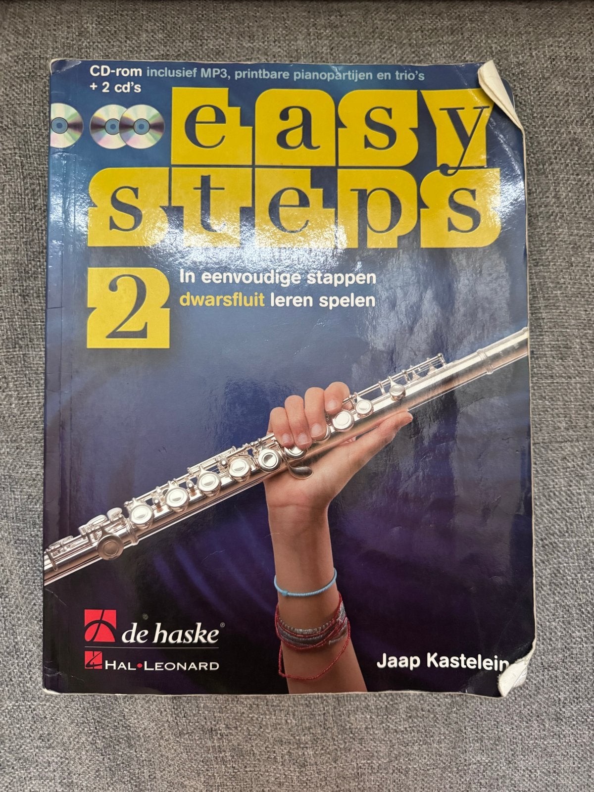Easy Steps 2 Dwarsfluit leren spelen + CD-rom en CD's, Gebruikt, Overige genres, Les of Cursus, Dwarsfluit of Piccolo