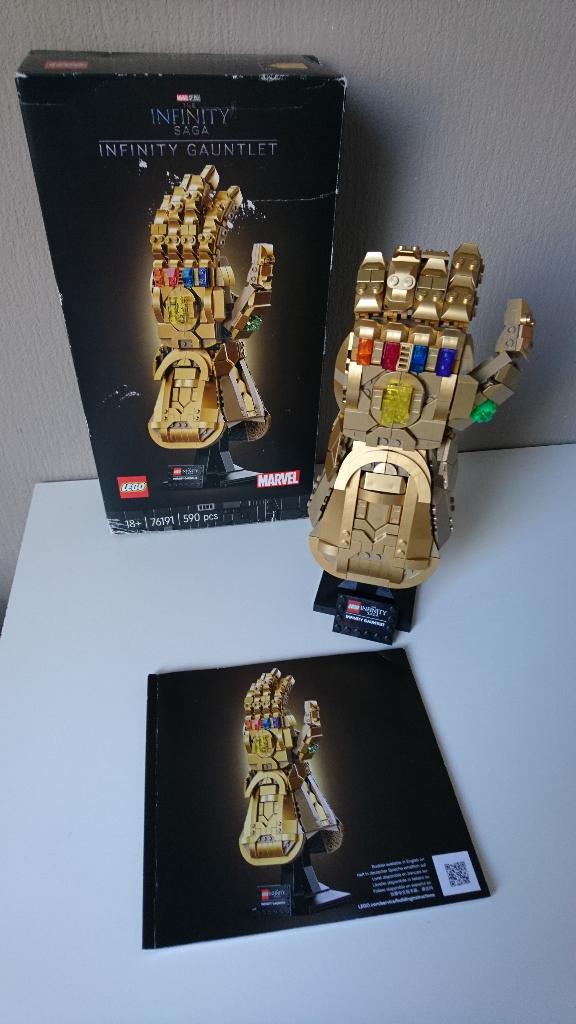 lego 76191infinity gauntlet hand als NIEUW, Ophalen of Verzenden, Zo goed als nieuw, Complete set, Lego