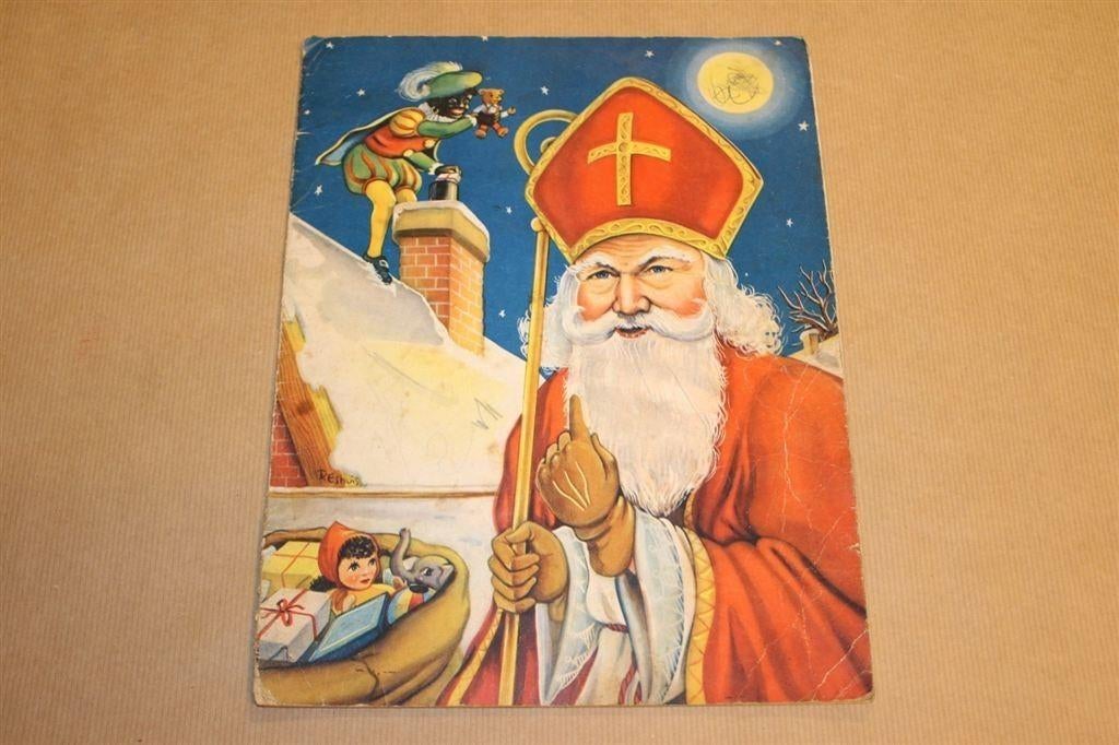 Oud Sinterklaas prentenboek - Circa 1960, Ophalen of Verzenden, Gelezen