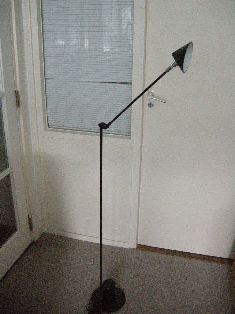 Vloerlamp knikarm Memphis design - nieuwst., 100 tot 150 cm, Zo goed als nieuw, Glas, Ophalen