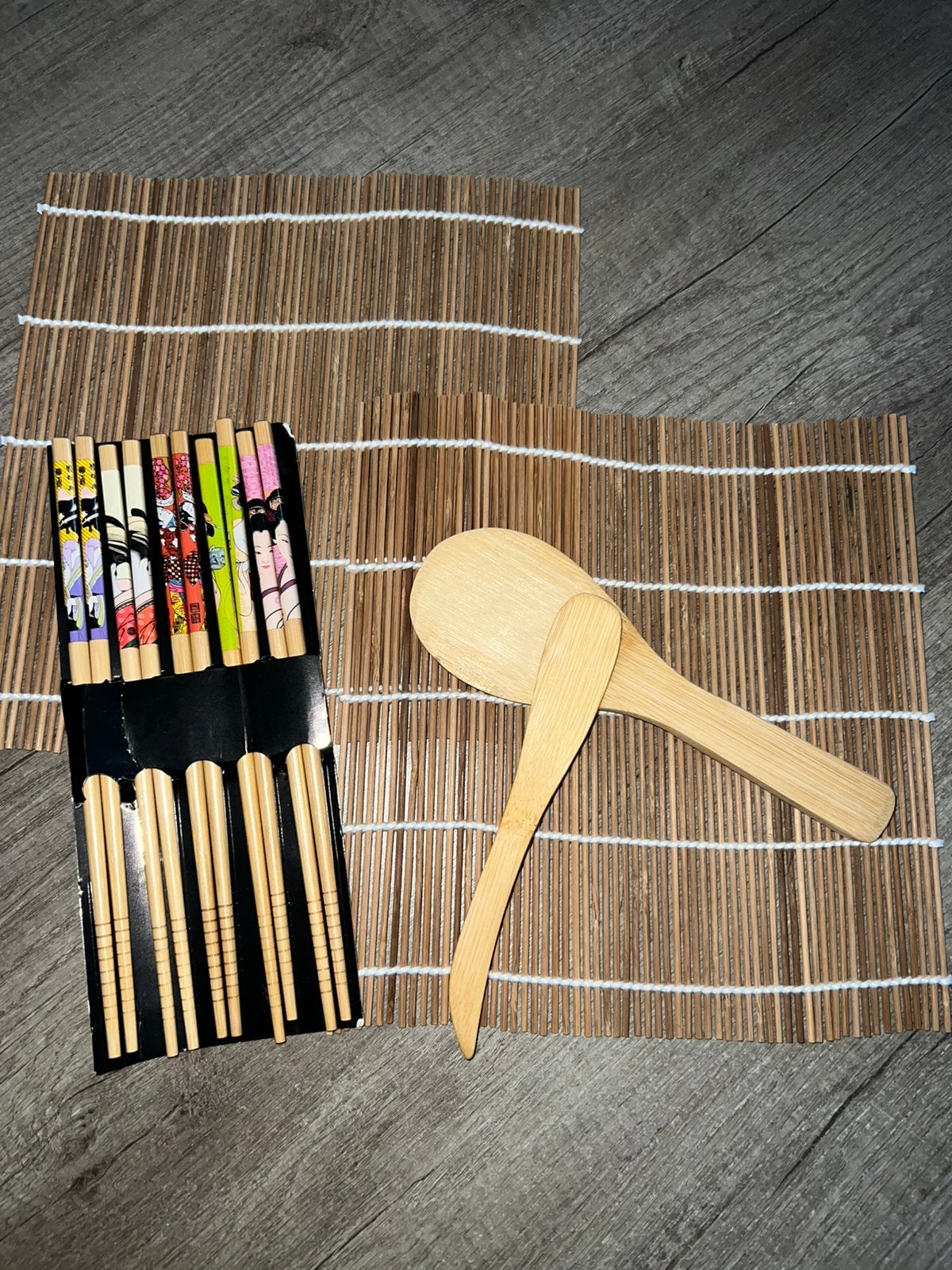 Bamboe shushi set, Ophalen, Nieuw, Overige materialen