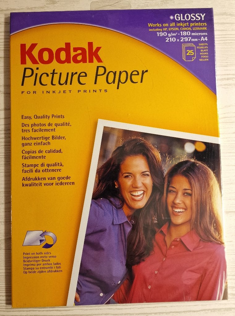 25 vel A4 Kodak Glossy foto papier, A4, Nieuw, Glanzend, Ophalen of Verzenden