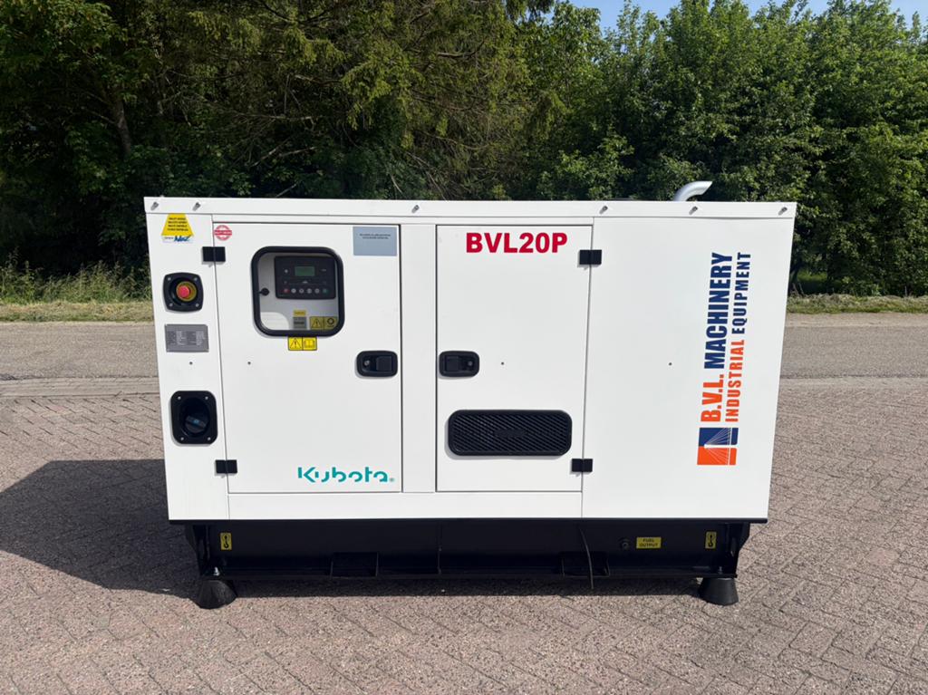 Kubota 20 kVA continue stamford aggregaat generatorset, Ophalen of Verzenden, Zo goed als nieuw, Dieselolie