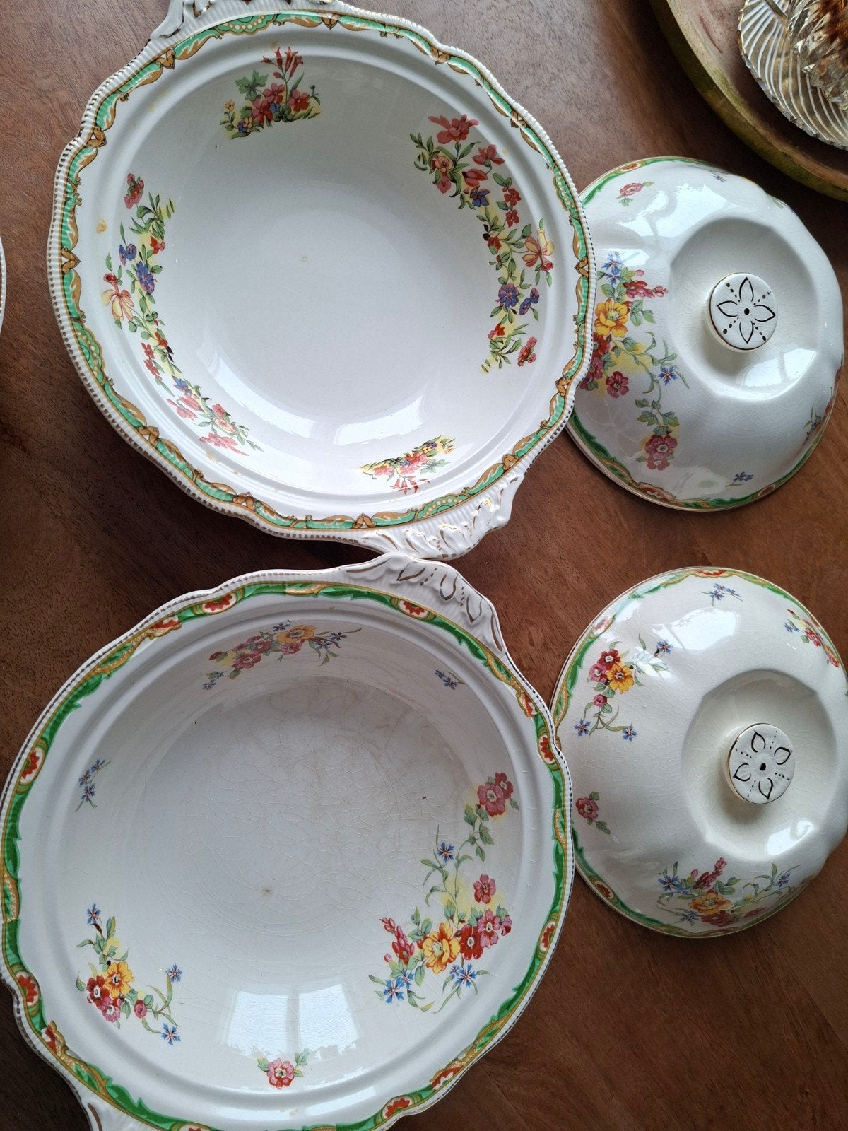 Old Staffordshire Johnson Brothers  Ilford 1910 serviesdelen, Antiek en Kunst, Antiek | Servies los, Ophalen