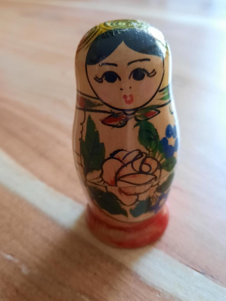 Set van 4 Matrousjka poppetjes - Handgeschilderd, Ophalen of Verzenden