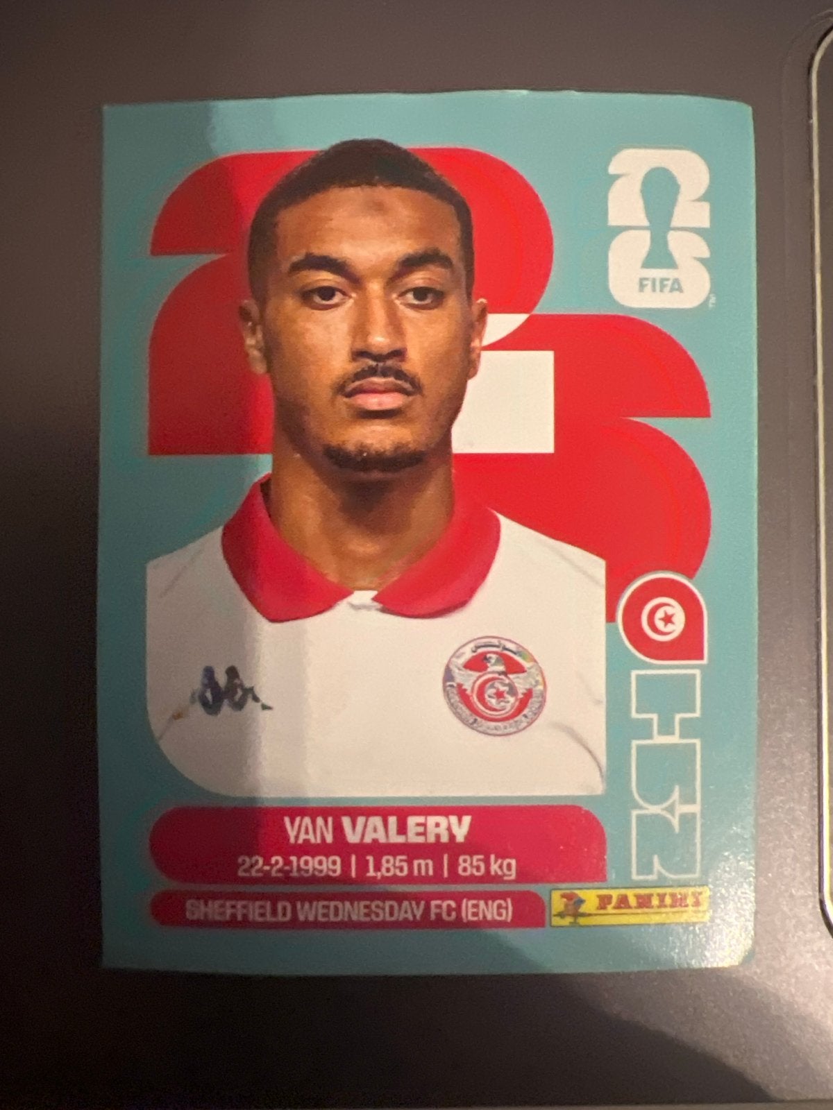 Panini WK 2026 - Yan Valery, Verzamelen, Verzenden, Gebruikt, Buitenlandse clubs, Spelerskaart